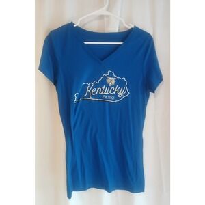 Ky Wildcat Shirt Womens Large‎ V Neck